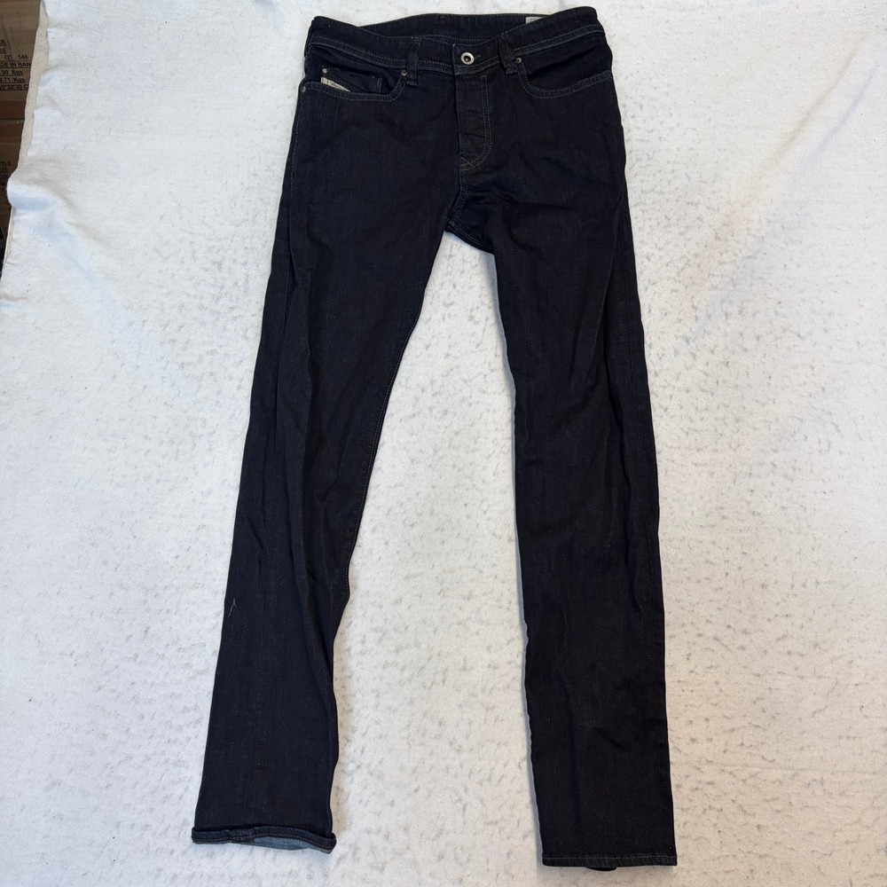 Diesel Buster Jeans Mens W28 L32 Dark Blue Slim Tapered Stretch Wash 0607A